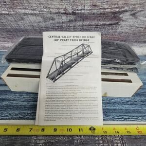 H.O scale central valley #1902 150' pratt truss bridge sealed
